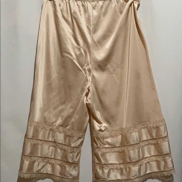 VINTAGE SEARS NYLON PETTY PANTS NUDE SZ M LACE - Picture 3 of 4